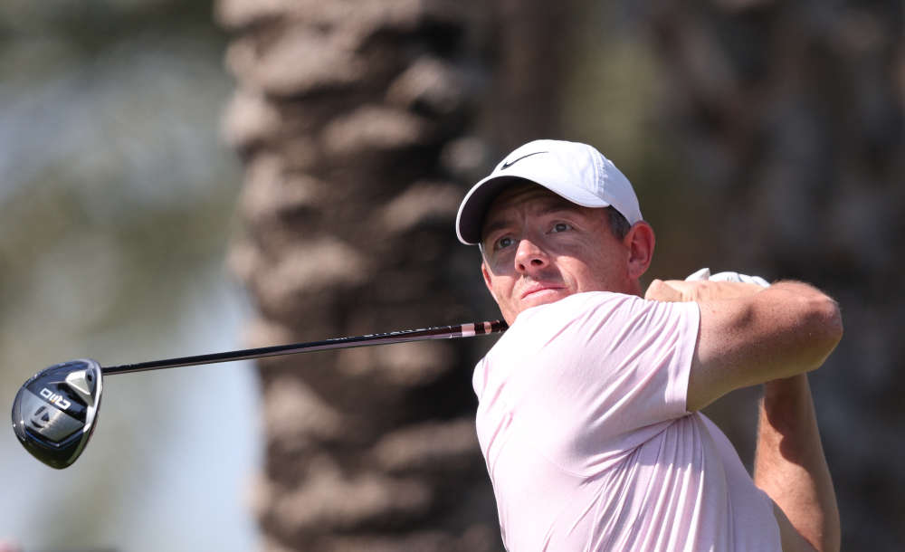 Rory McIlroy in action at the Dubai Invitational (Photo: Warren Little/Getty Images).
