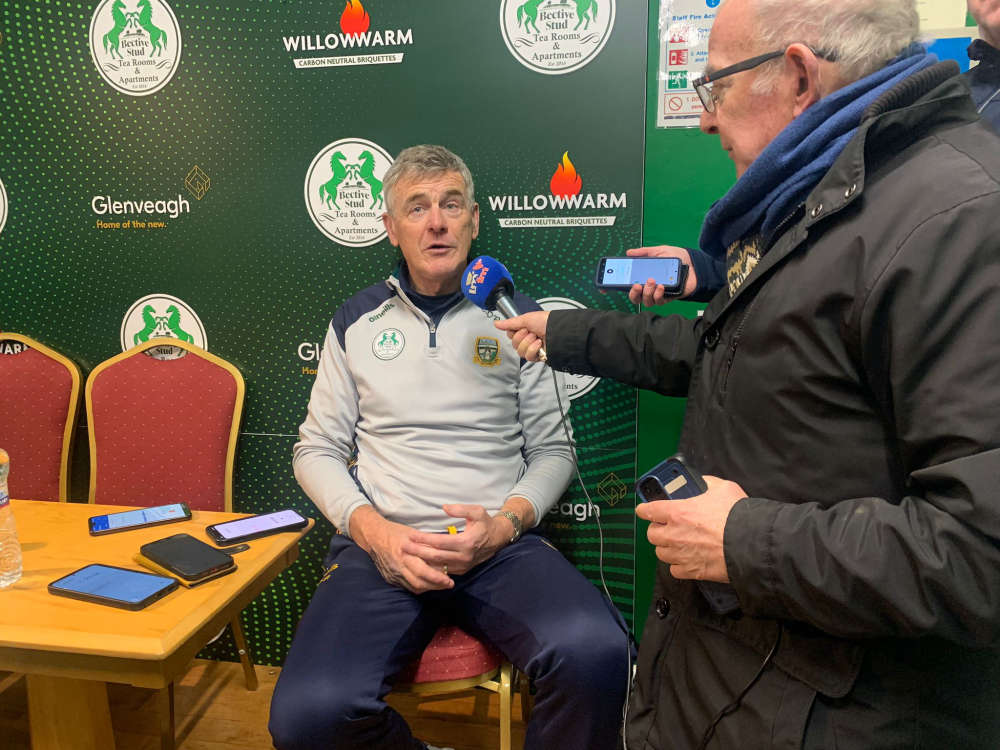 Colm O'Rourke speaks with the media following Meath's draw against Fermanagh