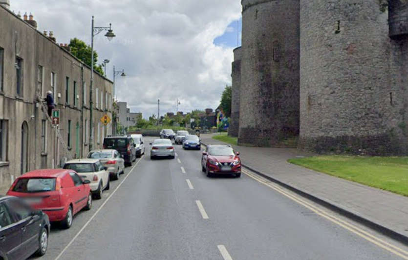 A section of a road close to King John's castle has been described as dangerous and 'scary'.