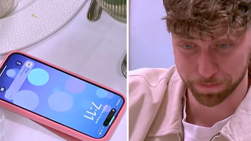 Cork man reacts as date receives dating app notification on First Dates Ireland