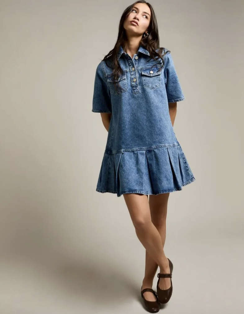 sachin and babi light blue dress How to Style Your Goddiva Denim Dresses for Autumn