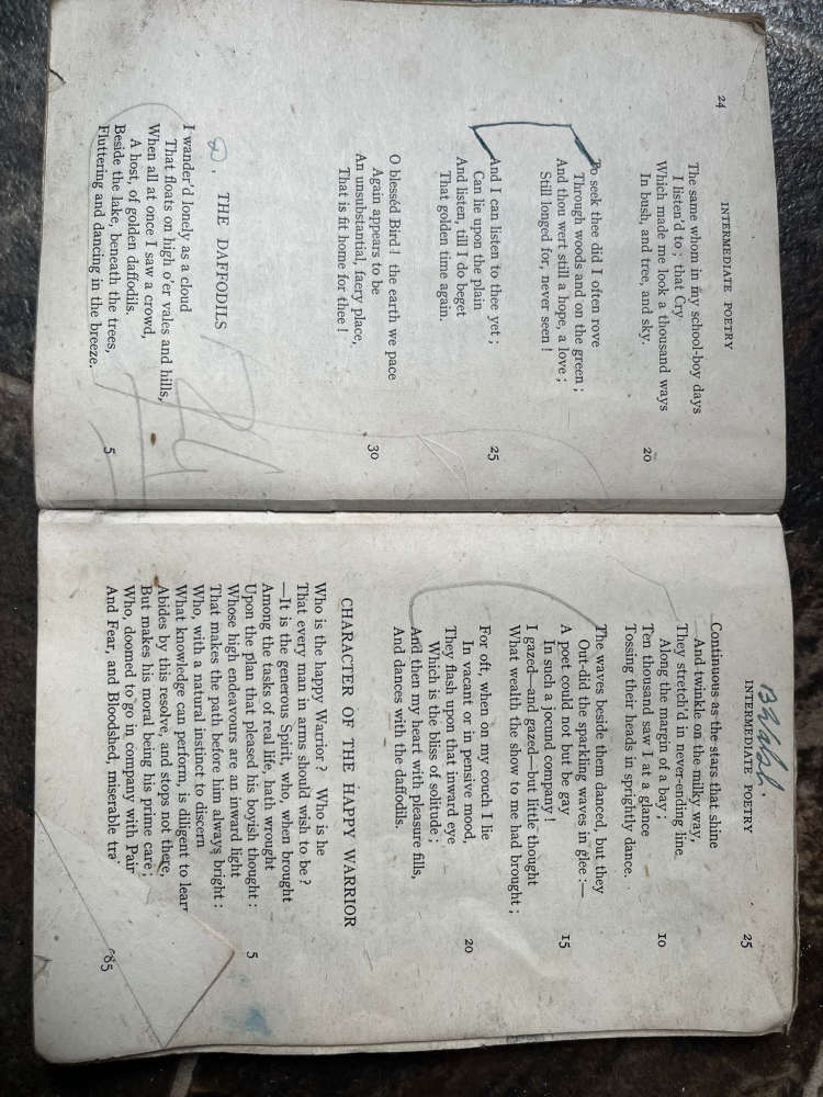 Anyone remember the Daffodils? Looks like it's been on the curriculum a while!