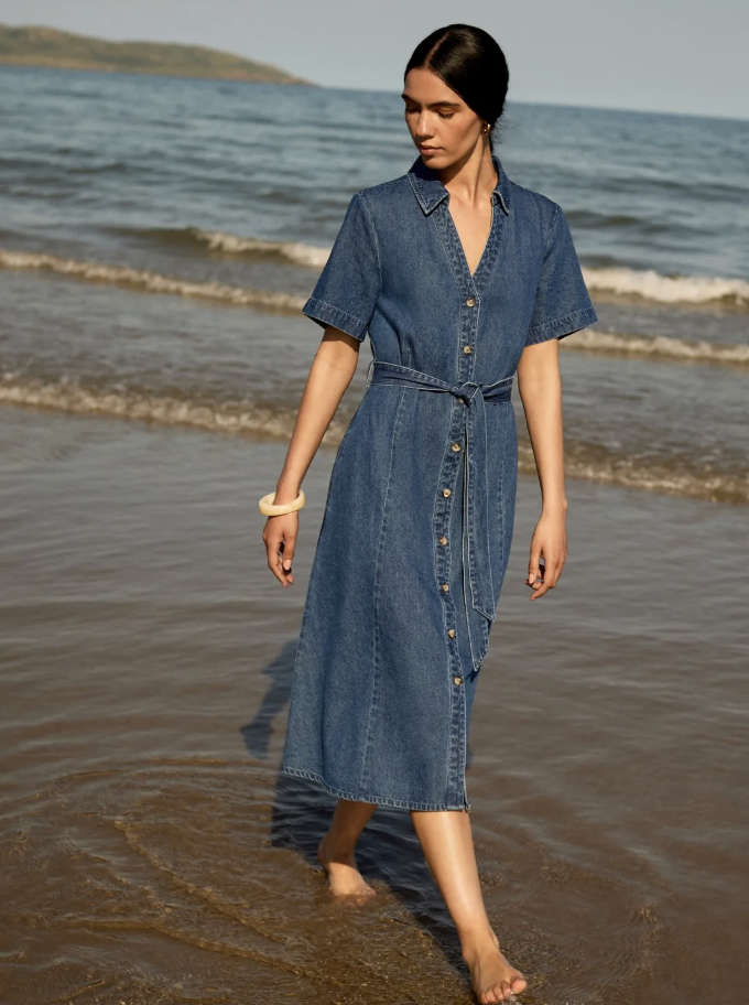 autumn denim dress Dunnes Stores fans set to love new for €30 Long Size:Child (7 - 12 yrs) jazz 1950s Coquette Polka Dot Dance Performance
