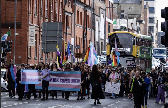 'Pride is a protest': Hundreds march through Limerick for Trans rights and healthcare