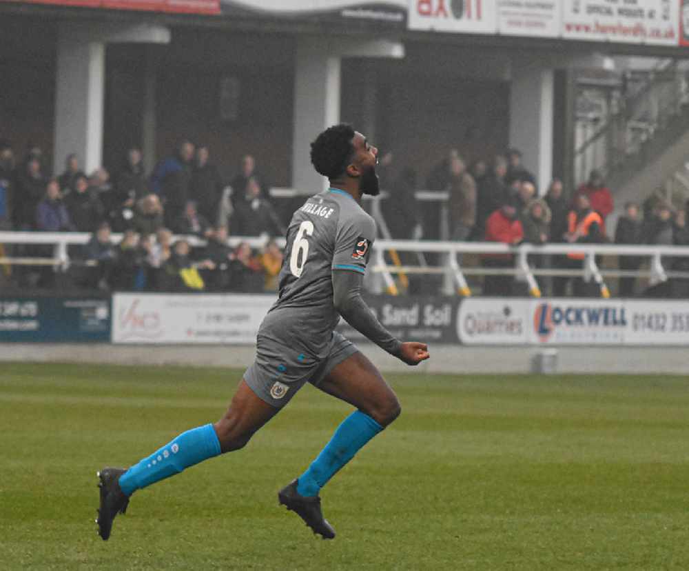 BACK TO HIS ROOTS: Oli returned to Hereford FC earlier this season (Mo Ali scored)