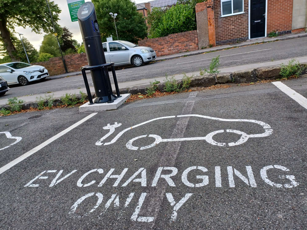 Low usage of publiclyowned electric vehicle chargers in Derbyshire