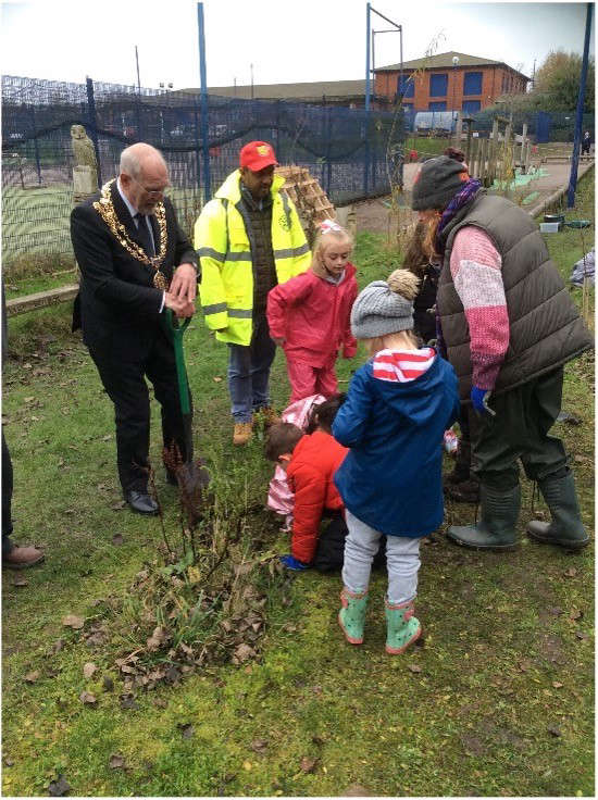 Ashton school children take part in the 'Big Plant' - Not Really Here ...