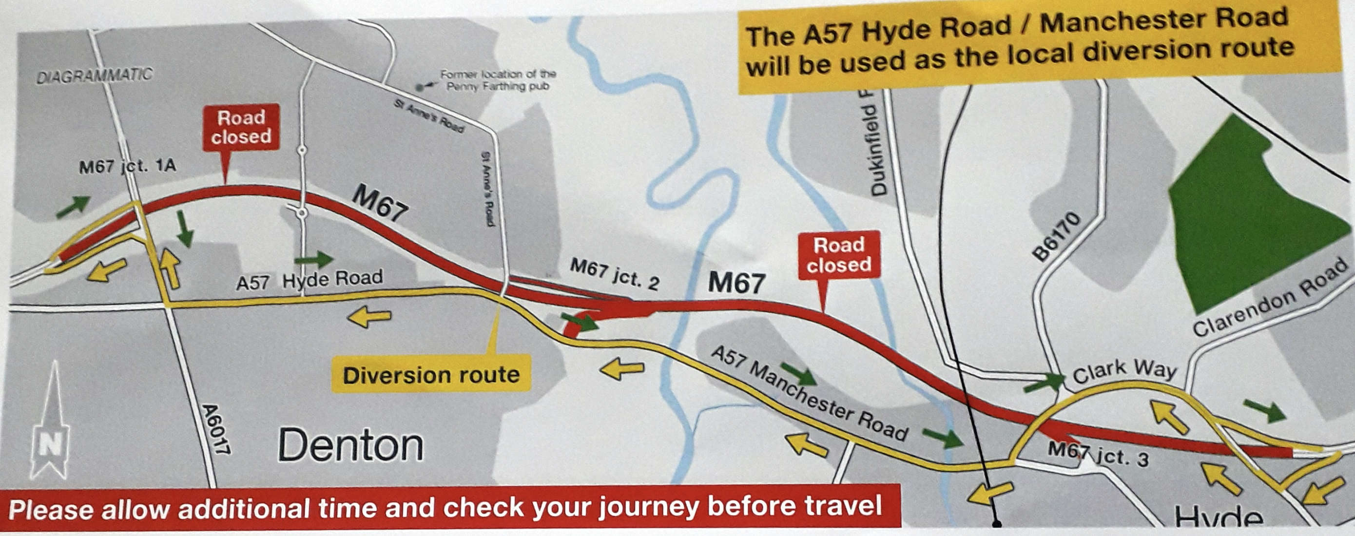 M67 road bridge work Quest Media Network Tameside Radio