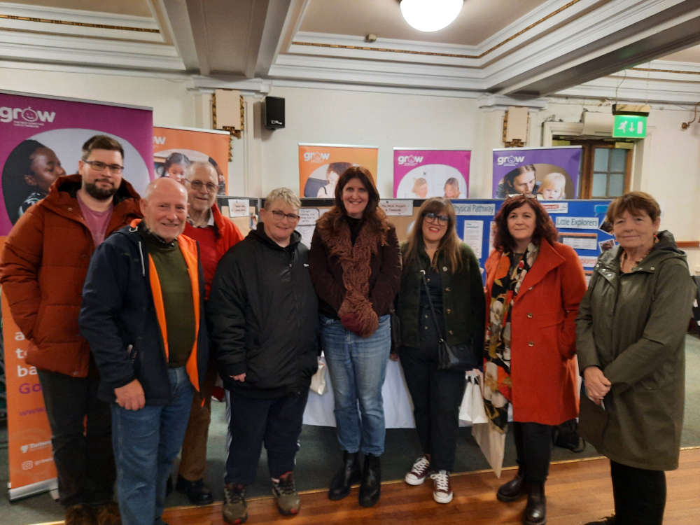 (Picture caption) From L to R: Councillor Hugh Roderick, Councillor Jim Fitzpatrick, Councillor Peter Robinson, Councillor Helen Bowden, Councillor Laura Boyle, Councillor Eleanor Wills, Councillor Andrea Colbourne, Councillor Betty Affleck 