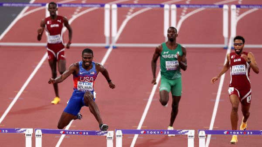 men’s 400m hurdles final at the 2025 World Athletics Championships