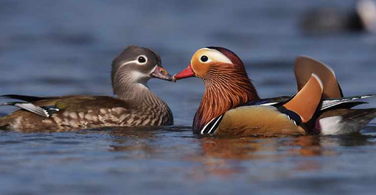 Mandarin Duck Pair