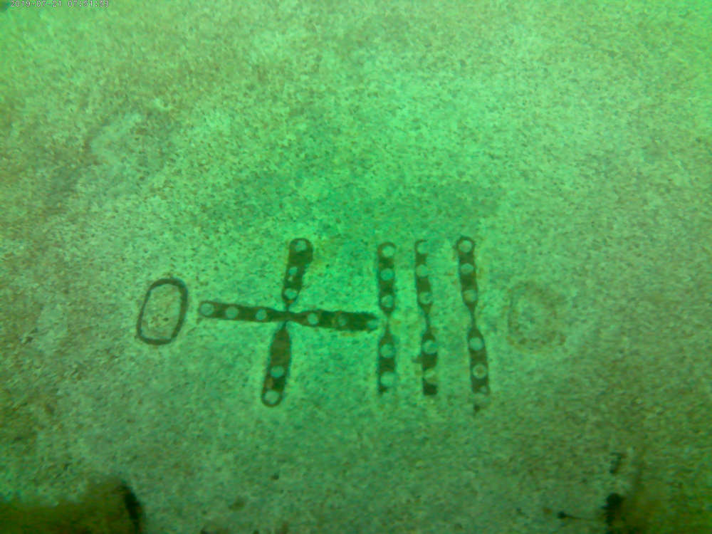 Markings on cargo from the  NW96 wreck  Copyright: Martin Pritchard