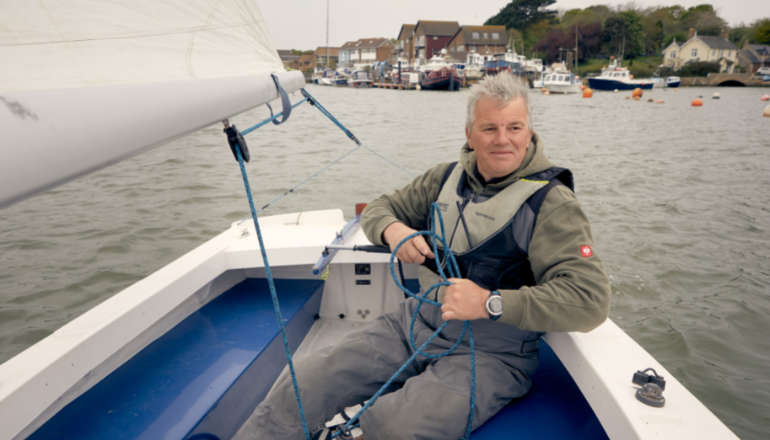 Duncan Bates Principal Chief Instructor at Brading Haven Yacht Club photographed by Tom Harrison