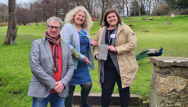 L to R: Cllrs Jonathan Bacon and Julie Jones-Evans with Amy Summers from Visit Isle of Wight.