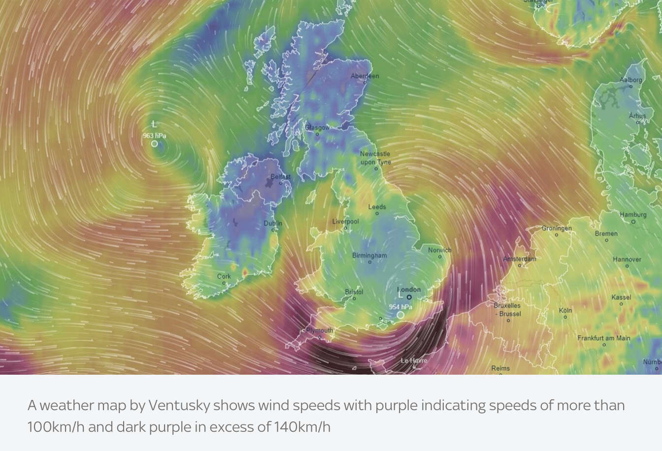 Storm Ciaran Record Breaking Storm Batters Channel Islands With