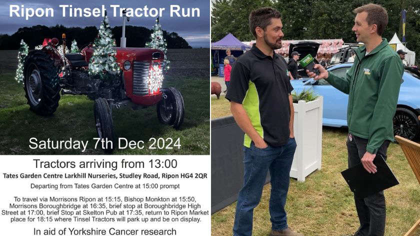 Tractor Run Poster & Joe Seels at the Yorkshire Show