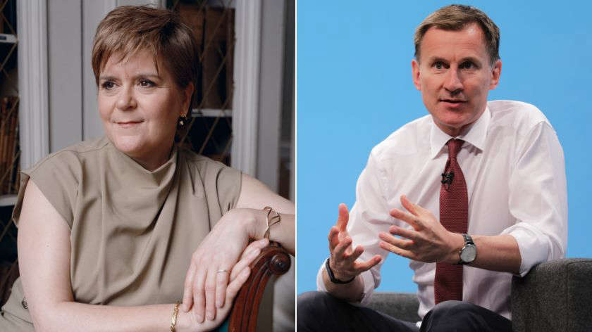 Nicola Sturgeon (📸 Charlotte Hadden) & Sir Jeremy Hunt (📸 Johnny Piper)