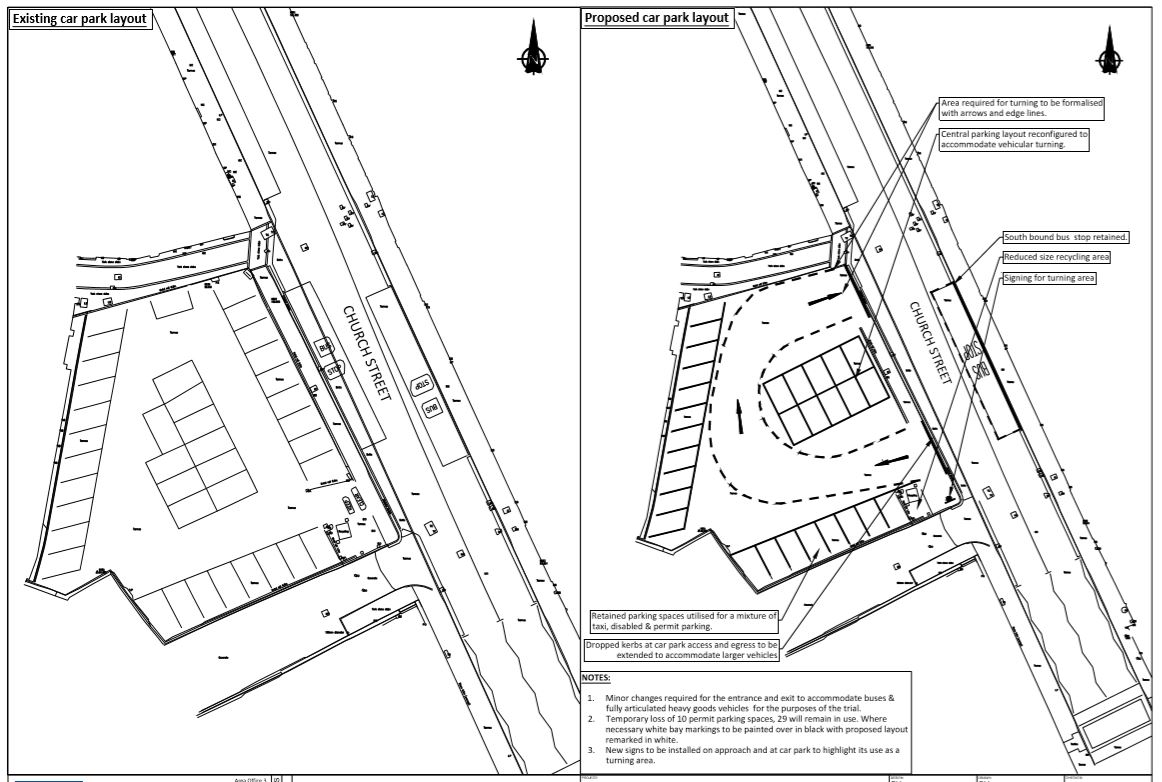 Whitby pedestrianisation plan - proposed car park