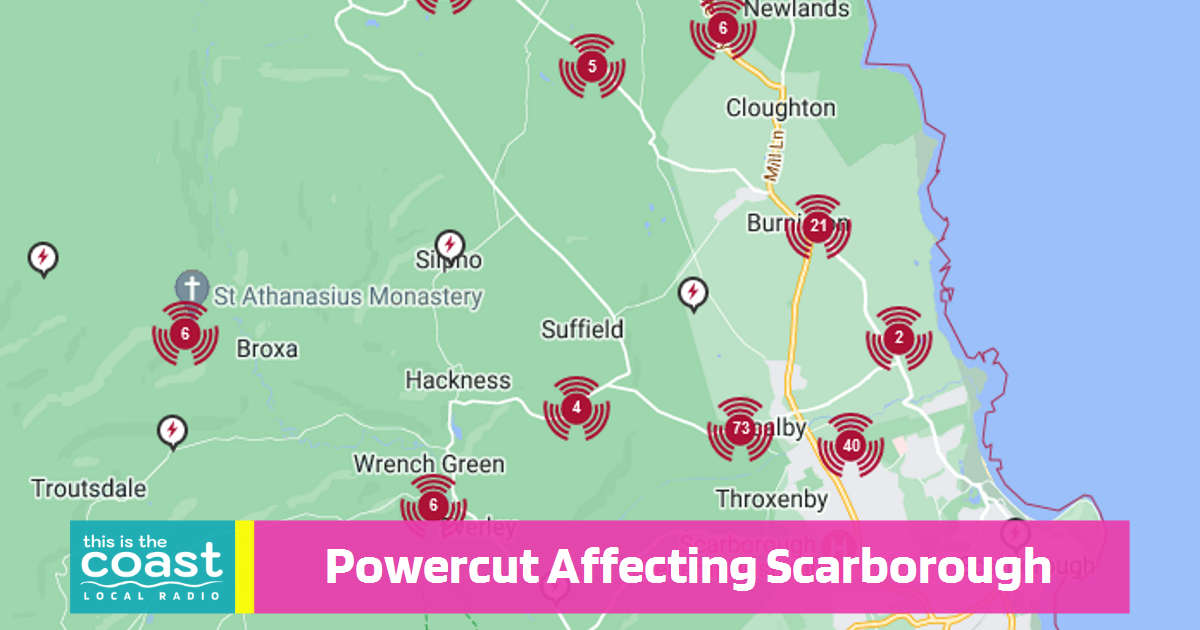 Major Power Cut Affected Scarborough Area This Morning This is the Coast
