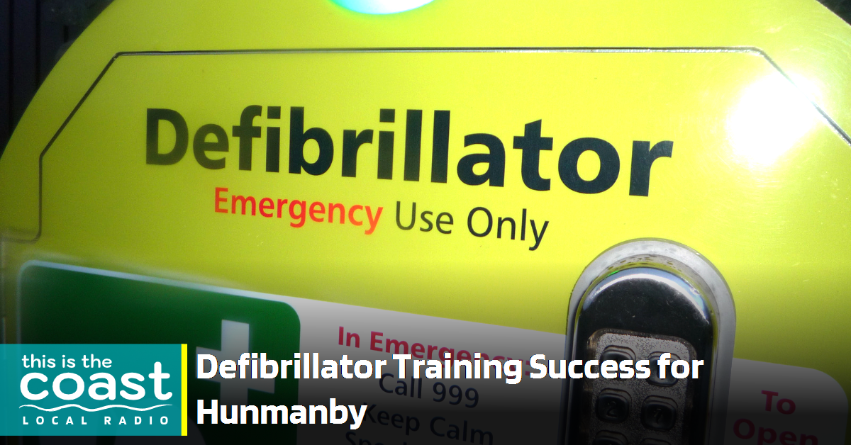 Defibrillator Training Success for Hunmanby This is the Coast