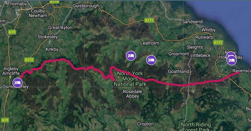 Scarborough RNLI charity walk route