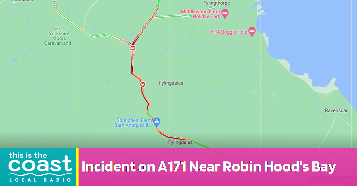 Incident on A171 Near Robin Hood's Bay - This is the Coast