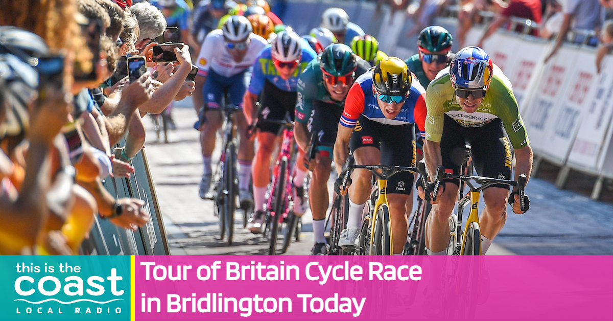 Tour of Britain Cycle Race in Bridlington Today 