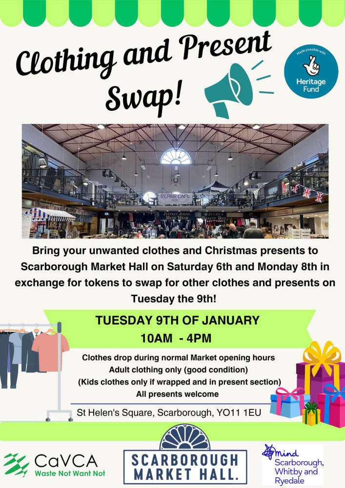 Scarborough Market Hall - Unwanted Presents Swap Shop - This is the Coast