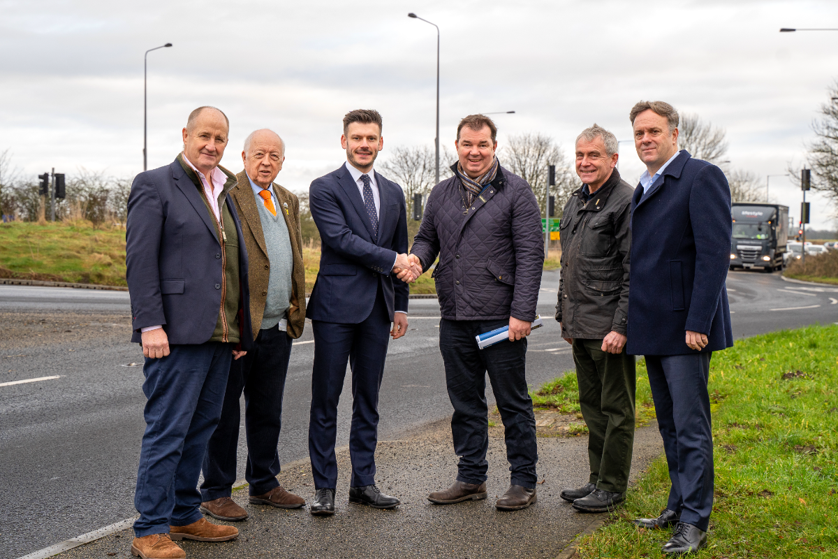 Keane Duncan meets Roads Minister Guy Opperman MP with (L-R) Kevin Holinrake MP, Councillor Carl Les, Sir Robert Goodwill MP & Julian Sturdy MP