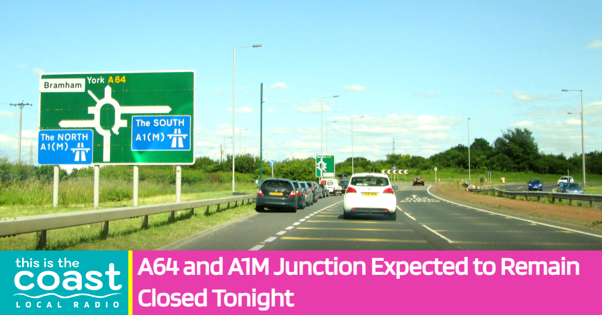 A64 and A1M Junction Expected to Remain Closed Tonight This is