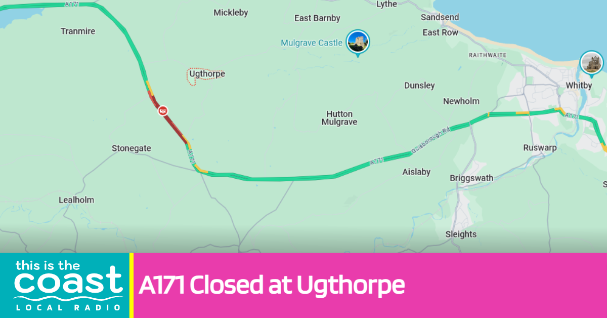 A171 Closed at Ugthorpe - This is the Coast