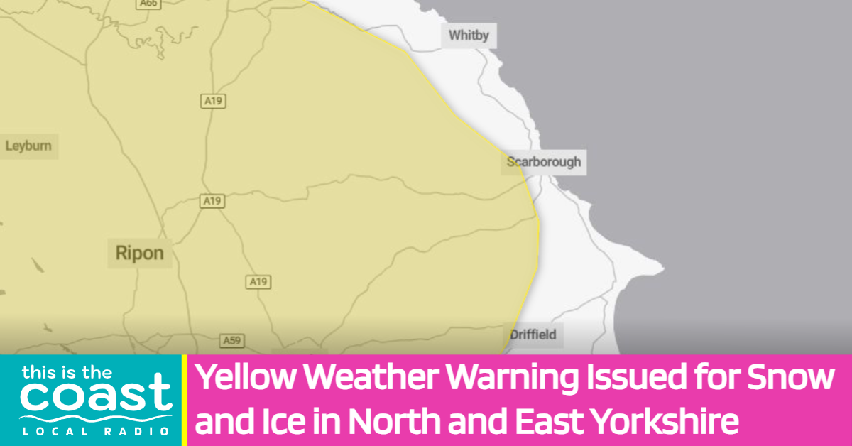 Yellow Weather Warning Issued for Snow and Ice in North and East ...