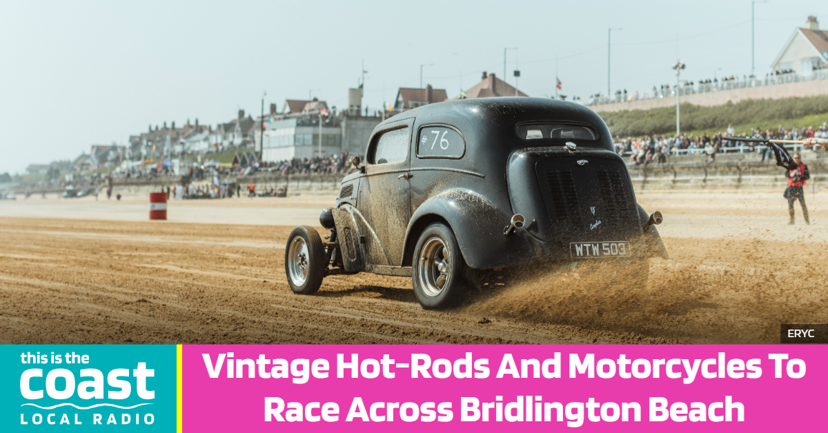 Vintage Hot-Rods And Motorcycles To Race Across Bridlington Beach