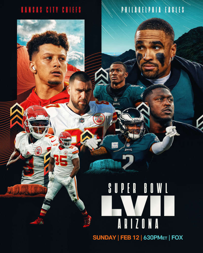 Ari Meirov on X: Eagles vs. Chiefs — Super Bowl LVII.