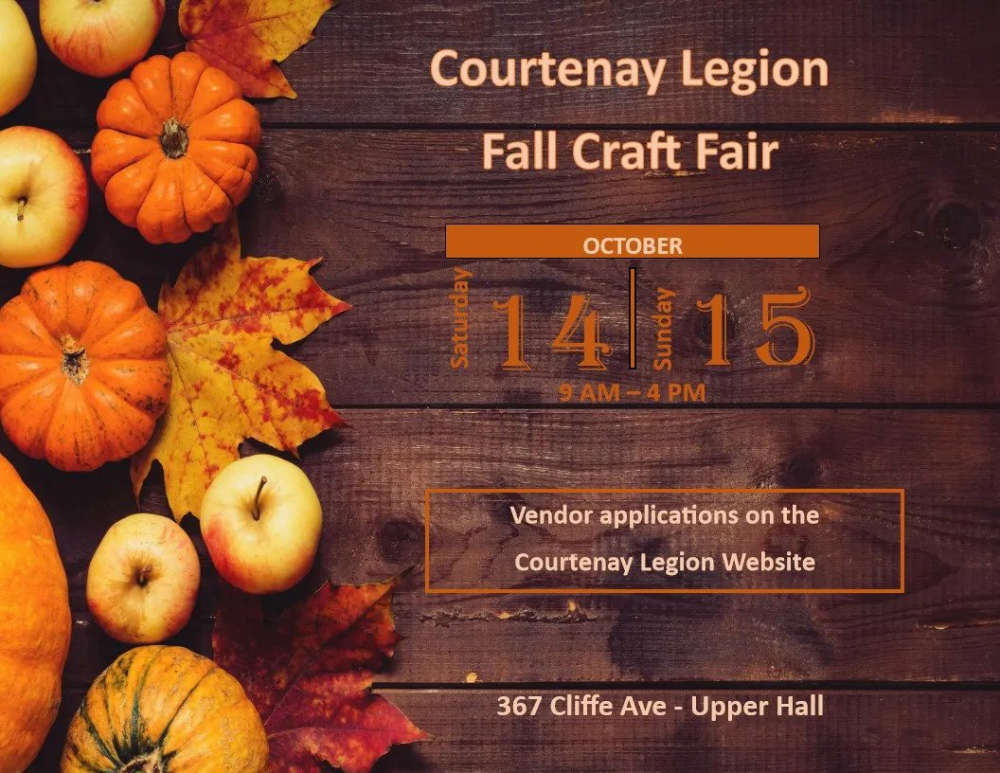 Courtenay Legion Fall Craft Fair The Raven 100.7