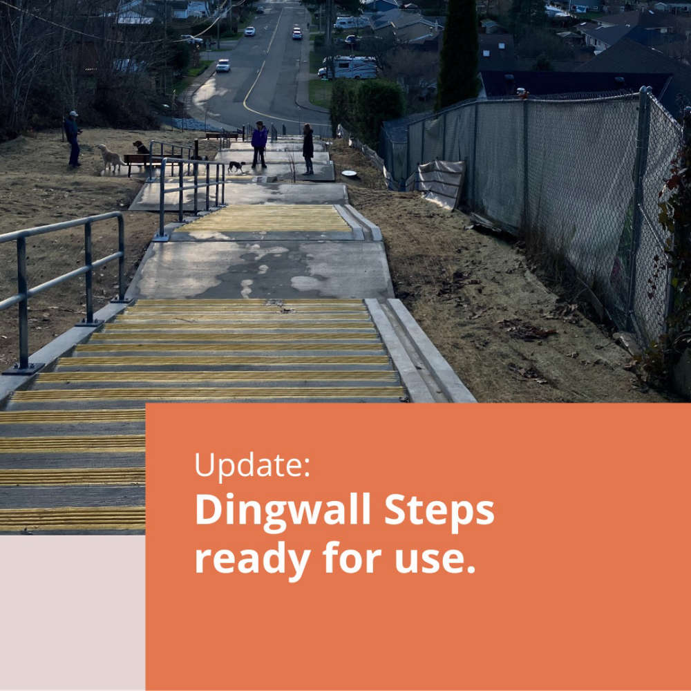 Dingwall Steps In East Courtenay Ready For Use The Raven 100.7