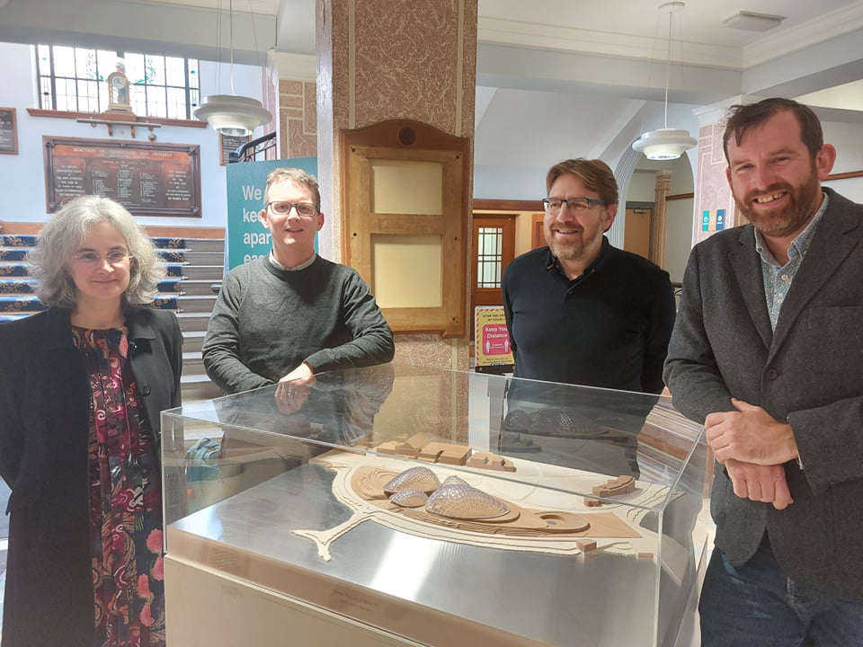 Dave Harland (pictured right, with Jo Knight from Lancaster University and his colleagues Dan Jackson and Tim Narey),