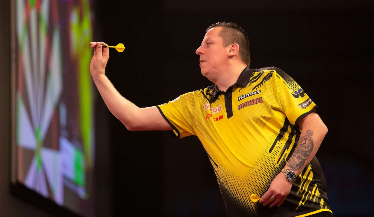 Dave Chisnall knocked out of World Grand Prix by Dimitri Van den Bergh ...