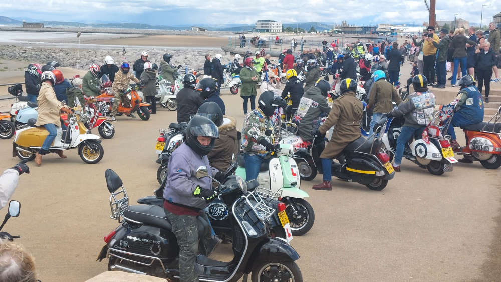 VIDEO: Scooters take over Morecambe Prom at successful 'Rides Again ...