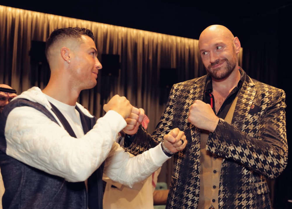 Galaxy of stars including Cristiano Ronaldo turn out for gala event on eve  of Tyson Fury fight - Beyond Radio