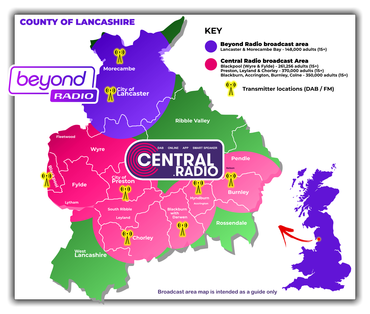 Beyond Radio & Central Radio coverage