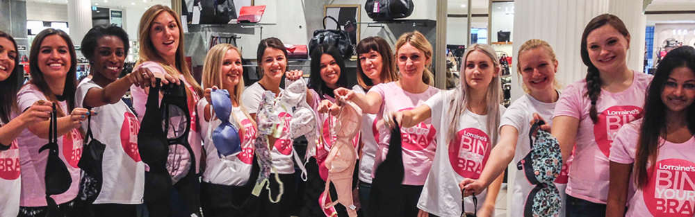 Bin your bra at the 'Bra Bank' and raise money for breast cancer charity!