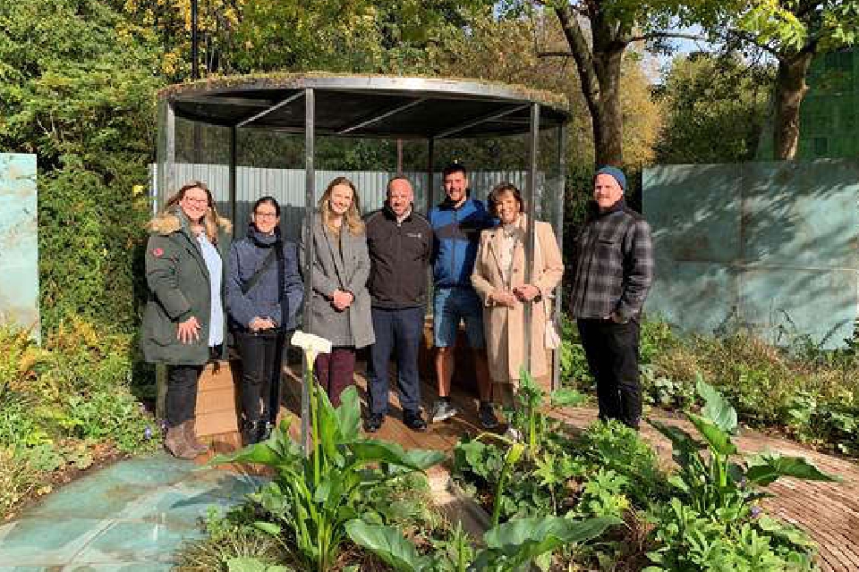 Award winning Covid Recovery Garden unveiled at Aylesbury clinic