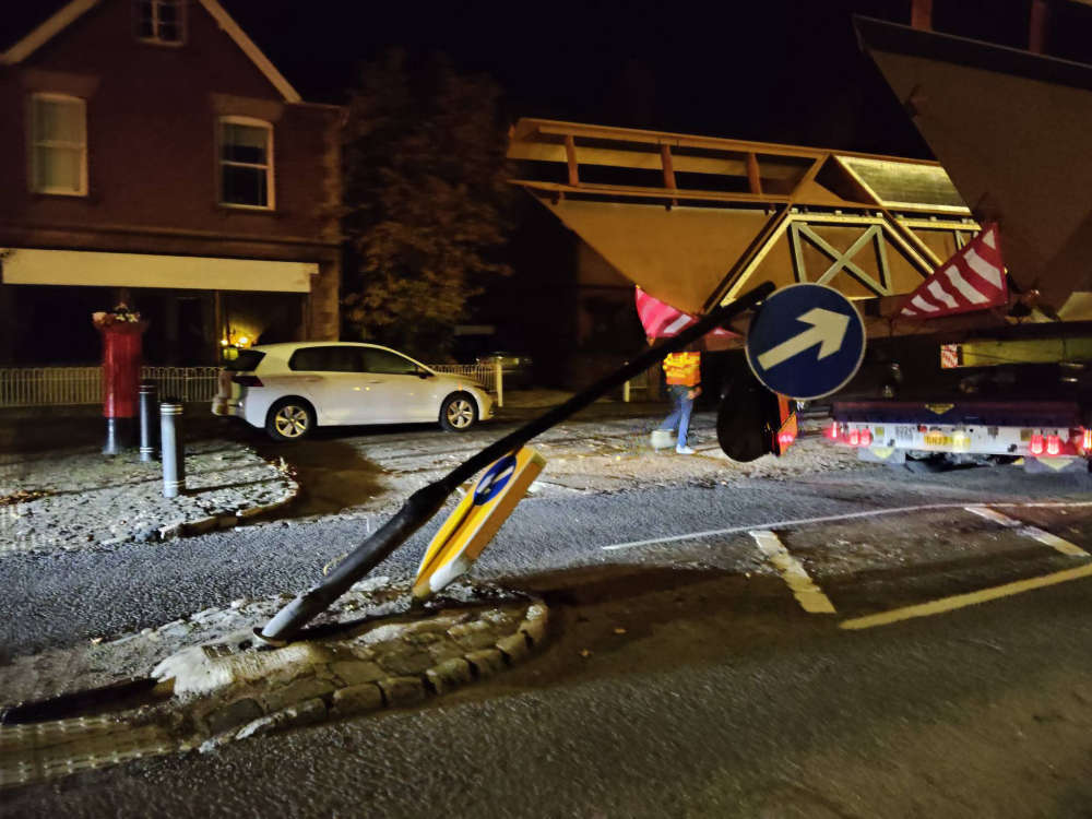Broken lamppost in Wendover, photo courtesy of Bec Small