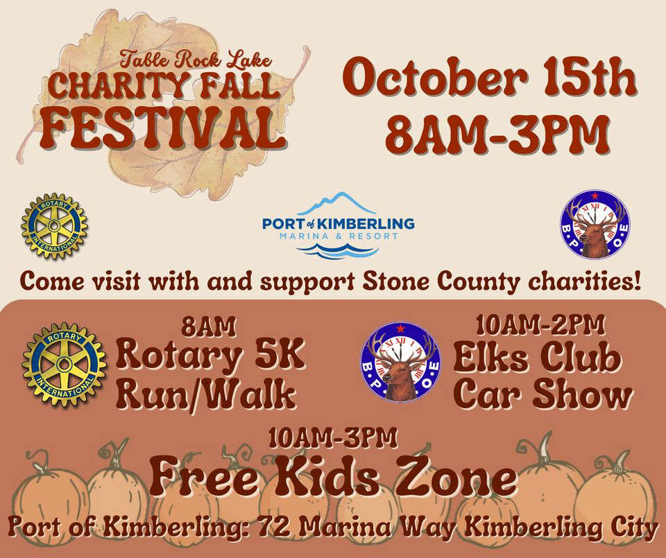 Table Rock Lake Charity Fall Festival This Weekend KRZK 106.3