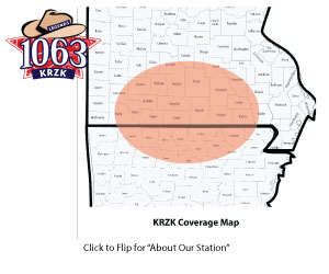 KRZK Coverage Map