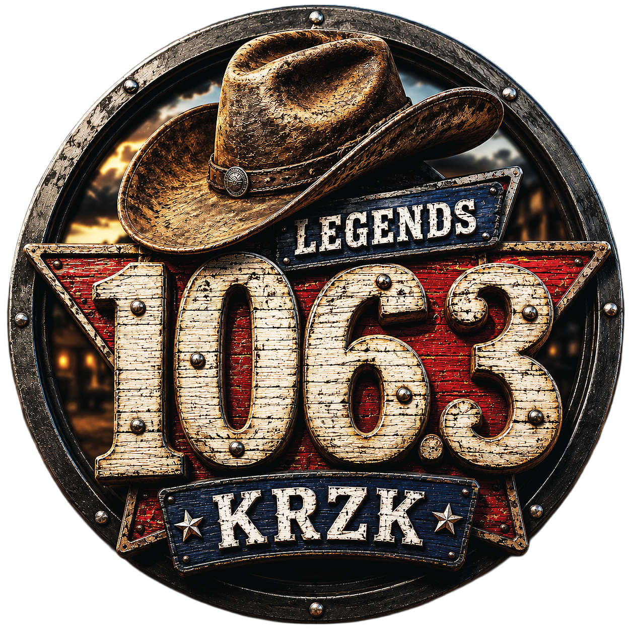 KRZK Legends 106.3 logo