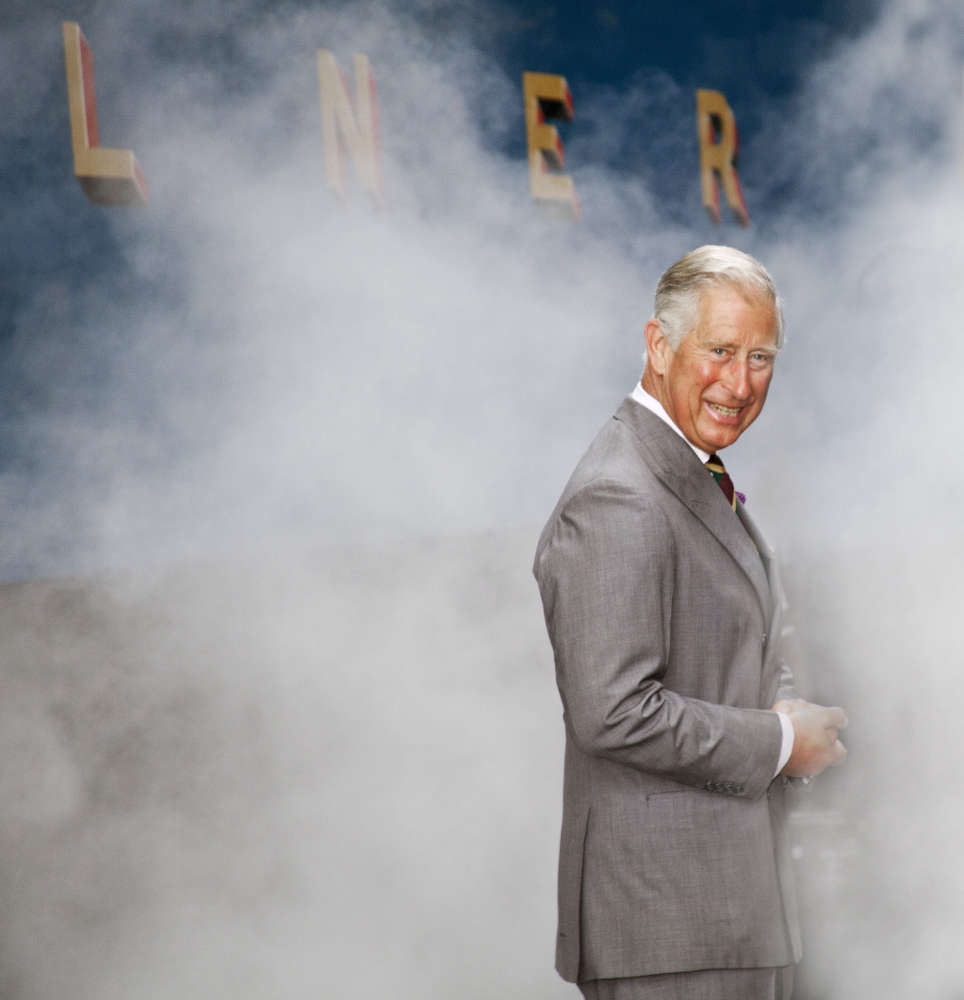 HRH King Charles lII arriving at the National Railway Museum, 2013. Photo: Science Museum Group