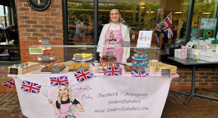 A cake sale outside the event 