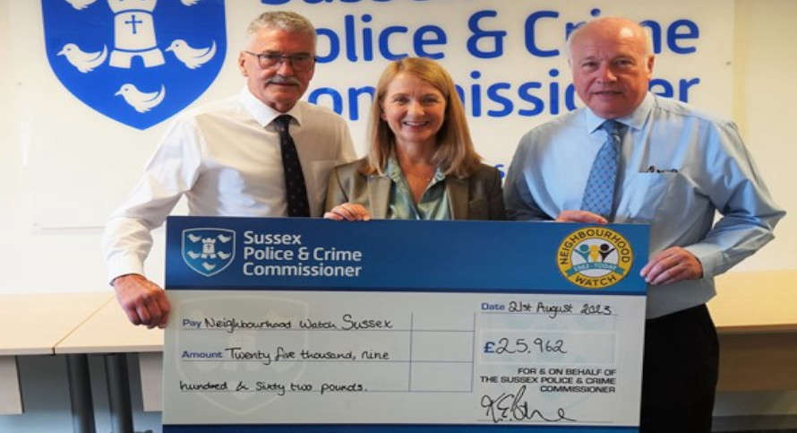 Over £25,000 donated to Sussex's Neighbourhood Watch - Vimarsana News